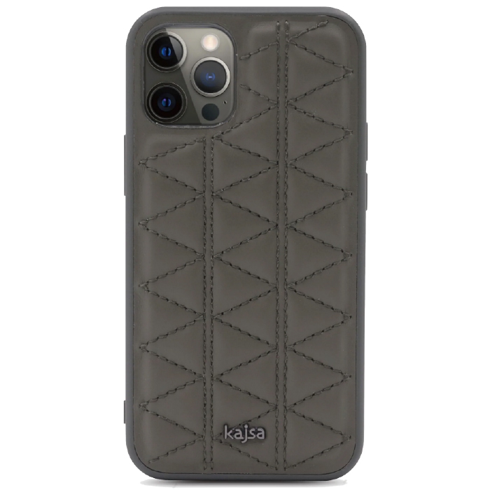 Чехол кожаный Kajsa Dale Collection Mountain для iPhone 12 Pro Max, Зеленый