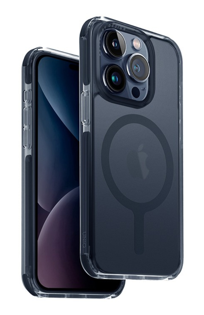 Чехол Uniq Combat AF MagSafe для iPhone 15 Pro Max, Дымчато-голубой