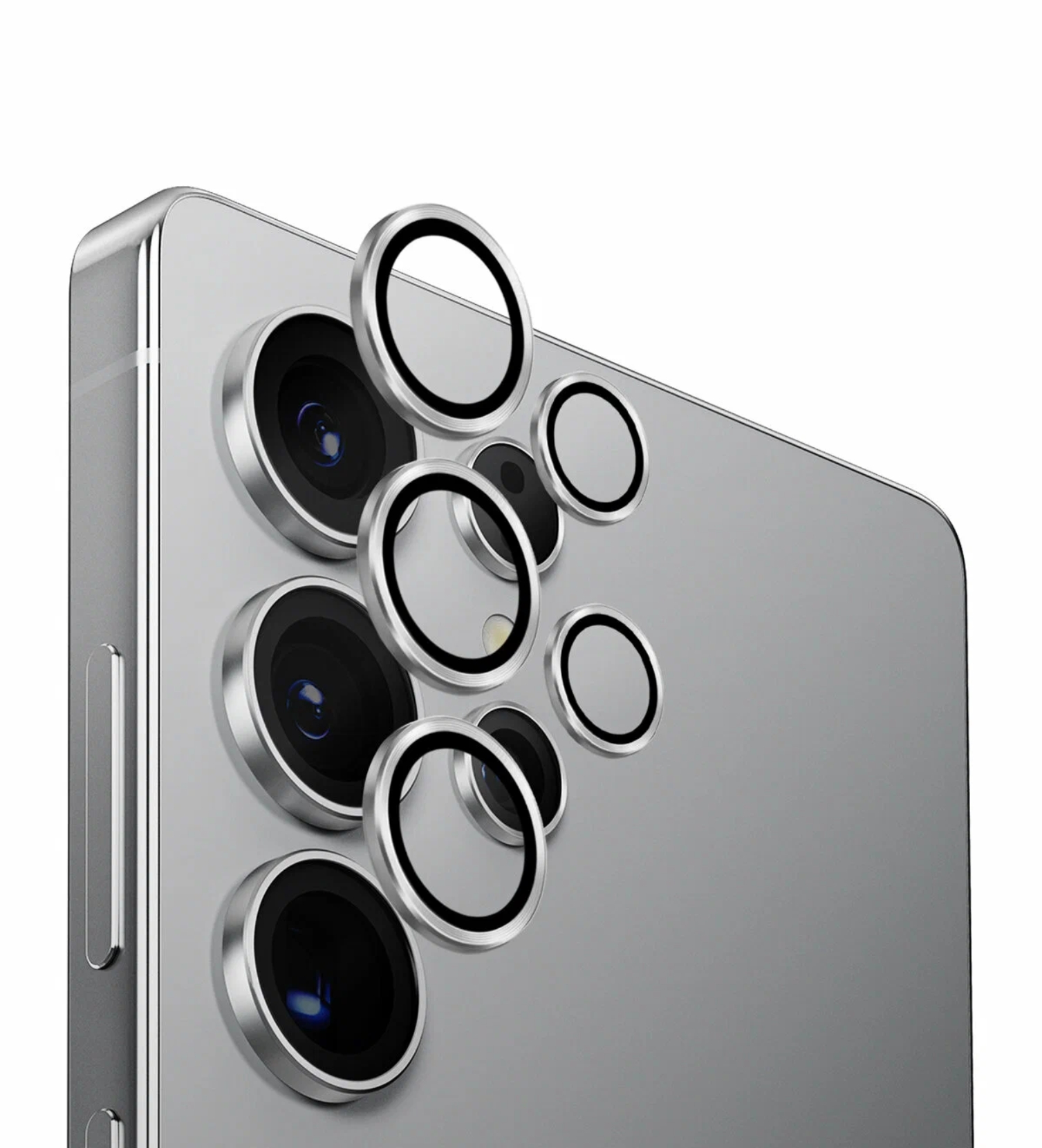 Защитное стекло Uniq OPTIX Camera Lens AluGuard для Galaxy S25 Ultra, Серебристый