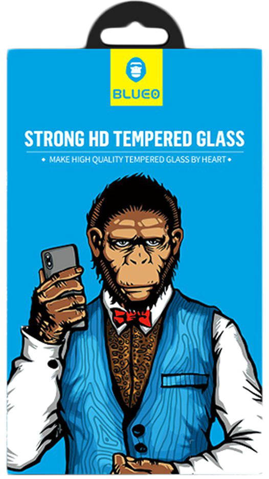 Защитное стекло цельное BLUEO 3D для iPhone 7 Plus, Белый