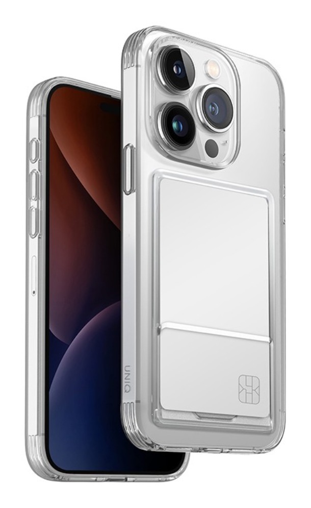 Чехол Uniq для iPhone 15 Pro, Air Fender ID cardslot, Прозрачный
