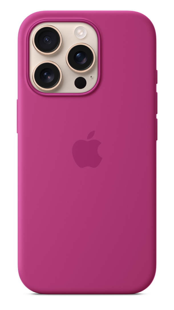 Чехол Apple силикон MagSafe для iPhone 16 Pro, Фуксия (MYYN3)
