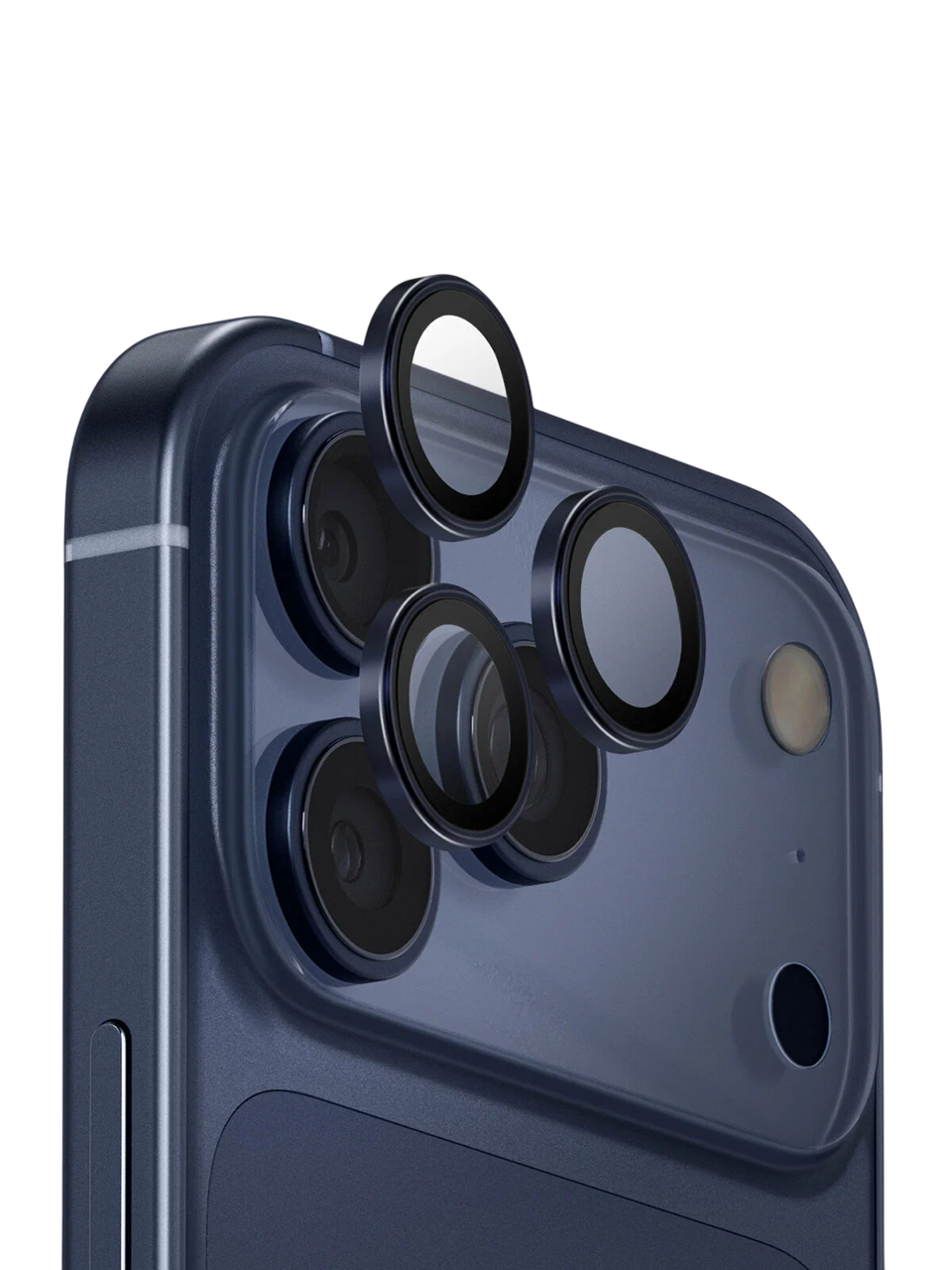 Защитное стекло Uniq OPTIX Camera Lens AluGuard Deep Navy на камеру для iPhone 17 Pro/17 Pro Max