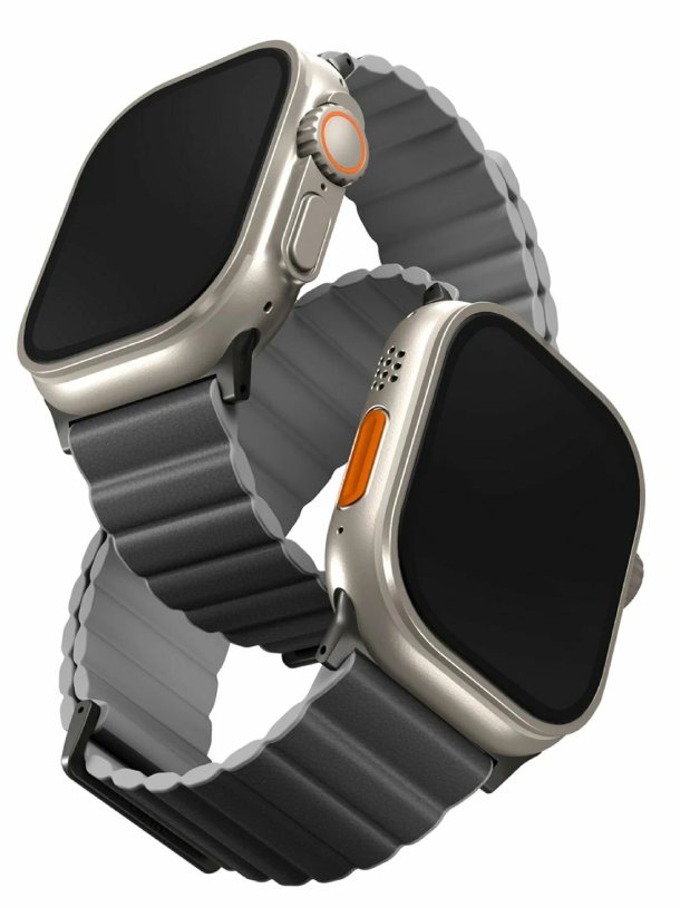 Ремешок спортивный Uniq REVIX Premium для Apple Watch 42/44/45/49 мм, Серый