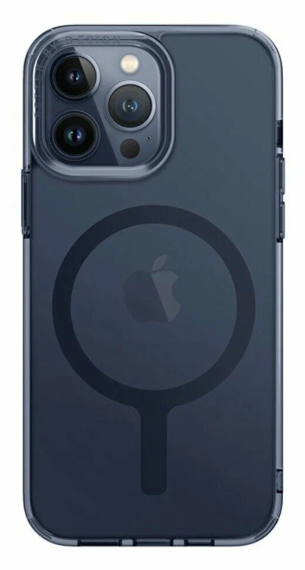 Чехол Uniq HYBRID LIFEPRO XTREME MAGCLICK CHARGING (MagSafe) для iPhone 15 Pro 6.1", Синий дым (Smoke Blue)