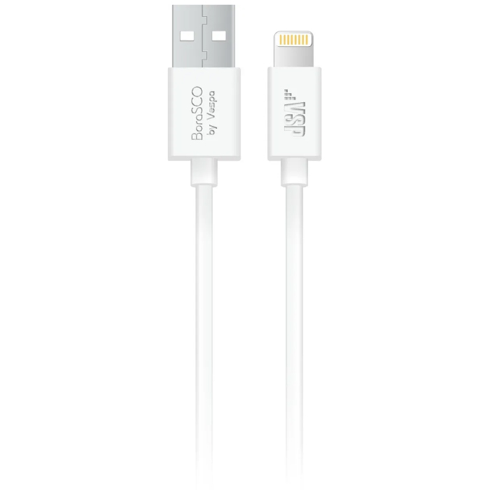 Borasco USB - 8 pin 1м, Белый