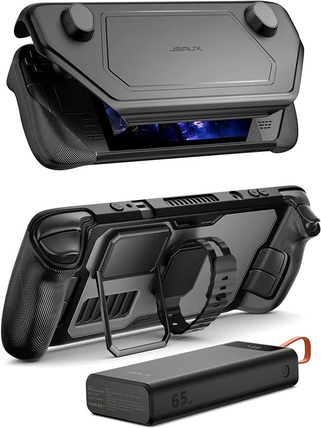 JSAUX ModCase PC0104 (Power Bank Kit), Черный для Steam Deck/OLED