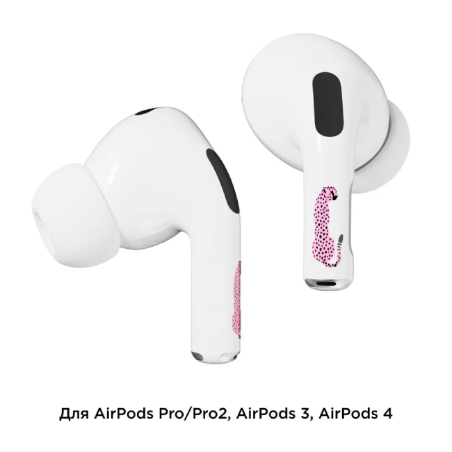 Наклейки "vlp" Easy Art для AirPods Pro/Pro2, Розовый Гепард