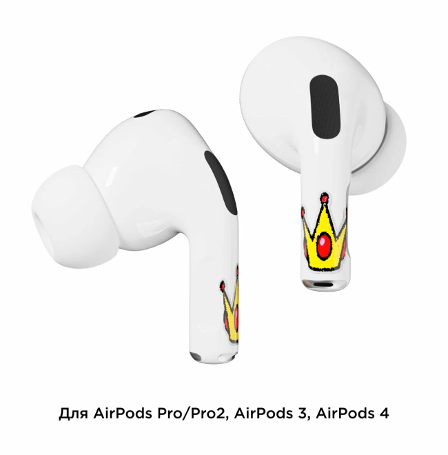 Наклейки "vlp" Easy Art для AirPods 4, Корона