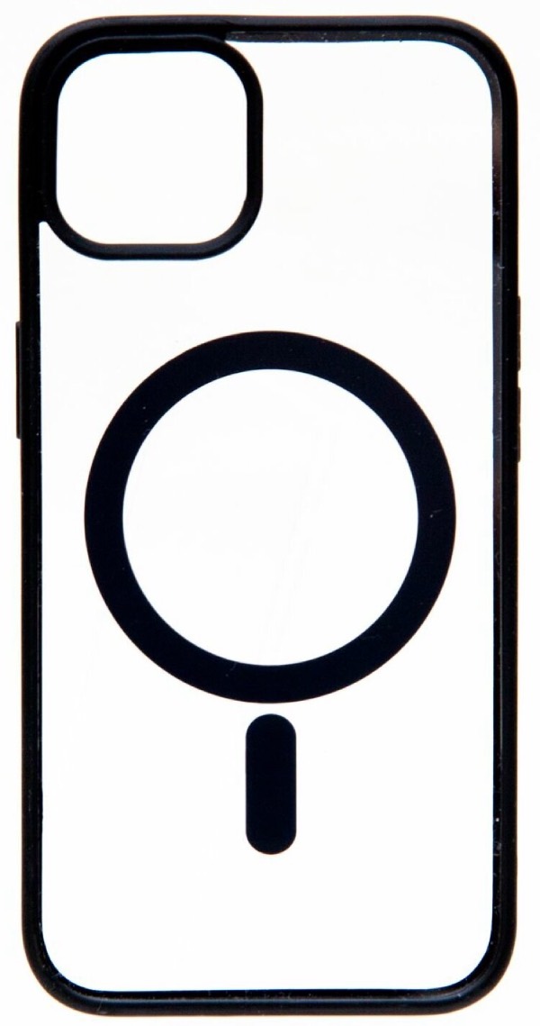 Чехол пластиковый Monarch MGP-Magnetic для iPhone 15 Pro с металическими бортами, серый