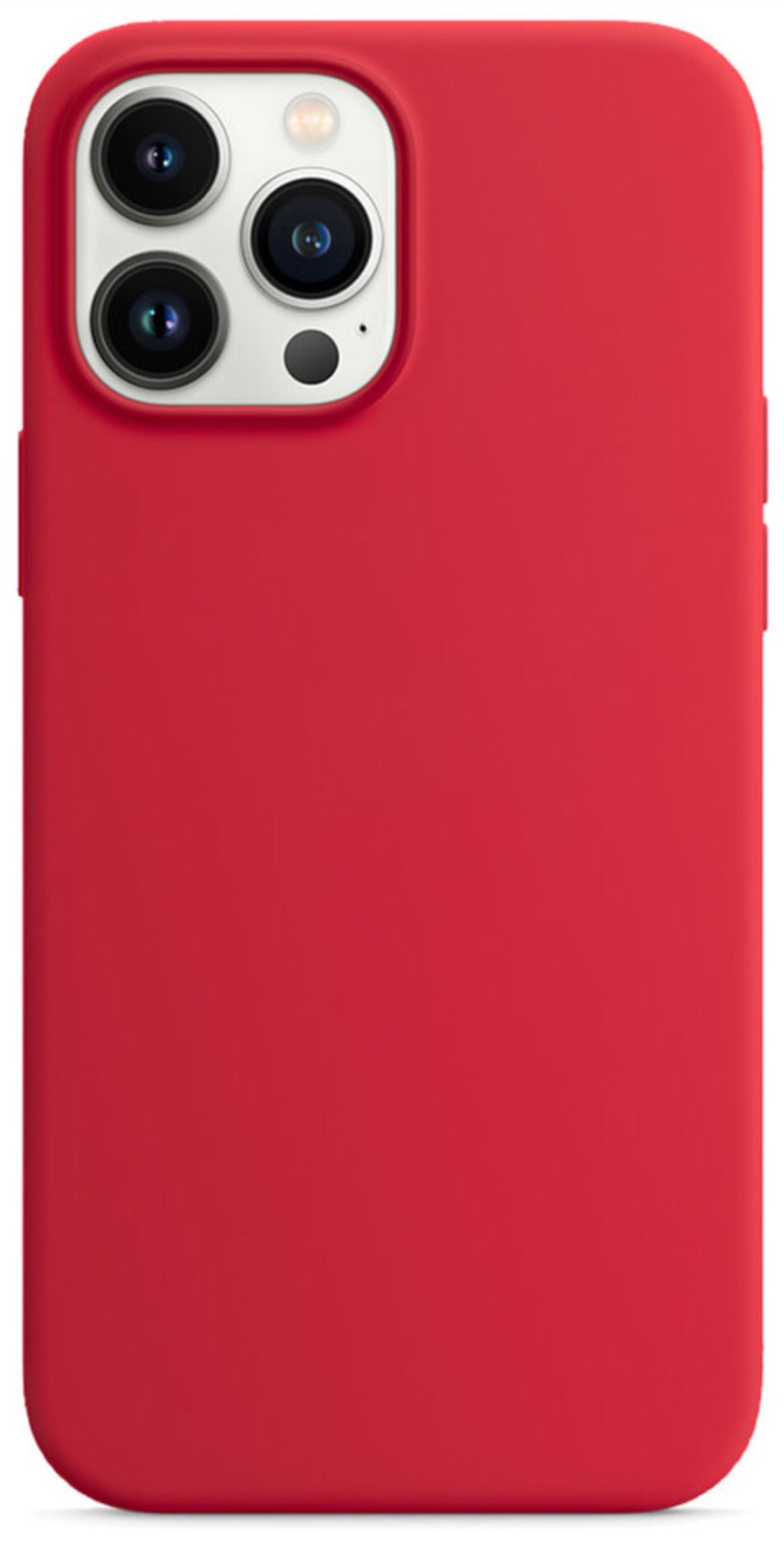 Оригинальный Силиконовый чехол для iPhone 13 Pro, Красный
