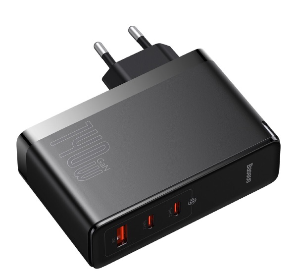 Baseus GaN 5 Pro Fast Charger 3 USB-C<USB-C<USB-A + Type-C to Type-C 140W