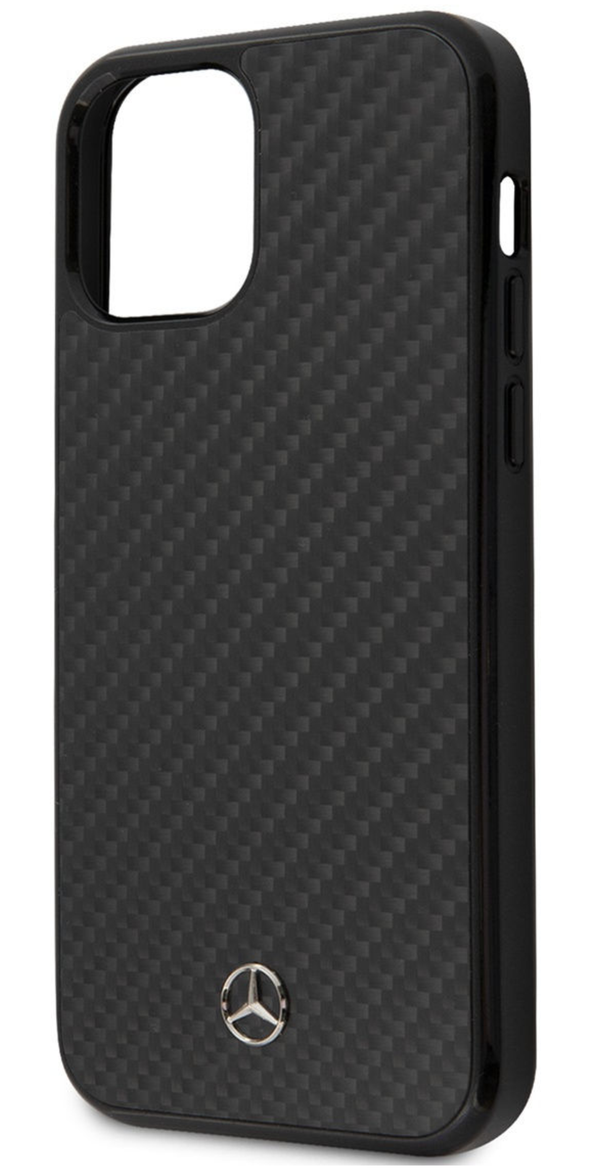 Чехол Mercedes для iPhone 12 mini, Карбон, Черный