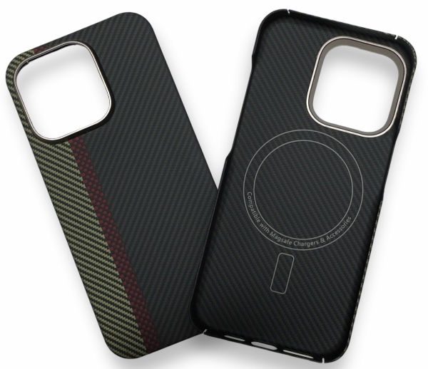 Чехол AW для iPhone 15 Pro Max, Кевлар Magsafe, Увертюра