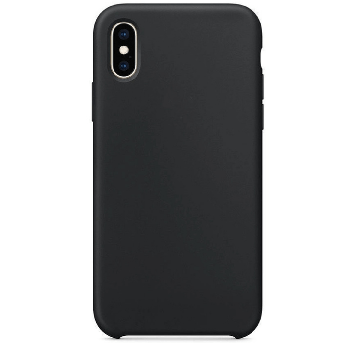 Силиконовый чехол для iPhone X/Xs, Черный