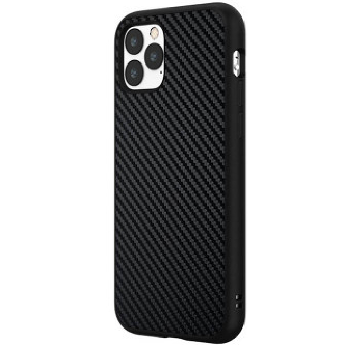 Чехол пластик для iPhone 11, Черный Карбон