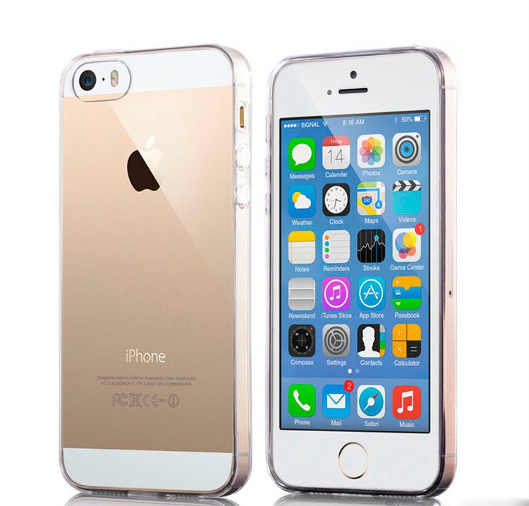 Чехол Силиконовый под карбон для iPhone 5/5S/SE