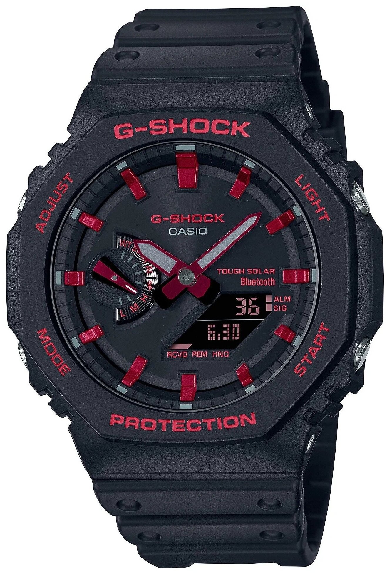 CASIO G-Shock GA-B2100BNR-1A, Черно-Красные