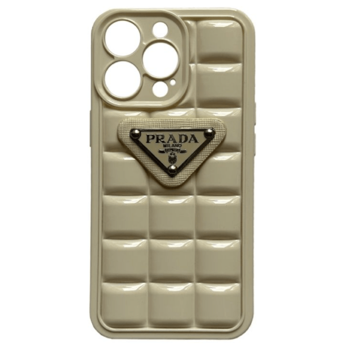 Чехол защитный "Prada" для iPhone 14 Pro Max, Белый