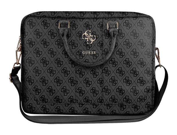 Сумка Guess для ноутбуков 15", 4G с большим металлическим логотипом, Серый