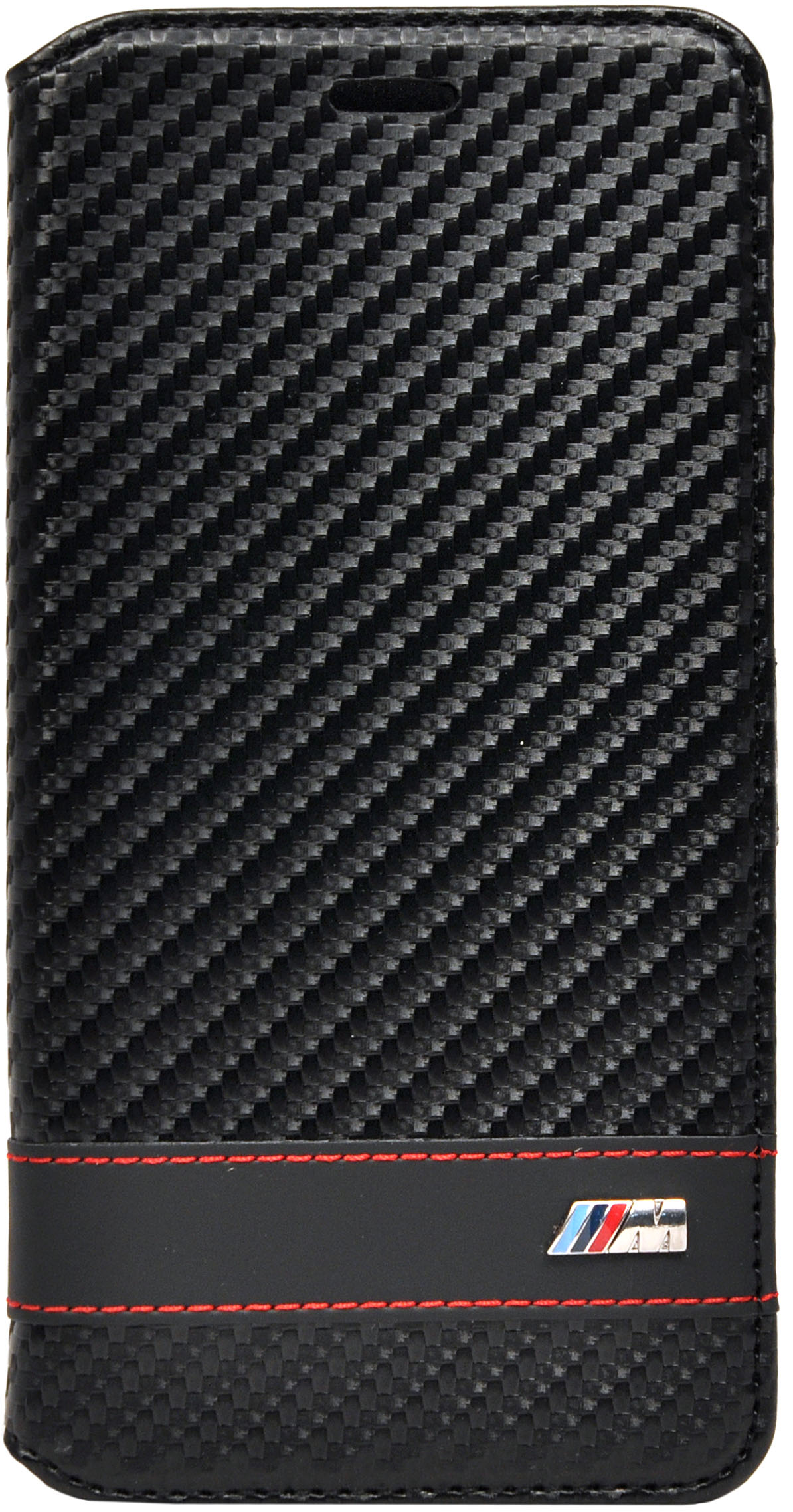 Чехол BMW для iPhone 6 Plus, Книжный тип, M-Collection Карбон Blk, BMFLBKP6LMCC