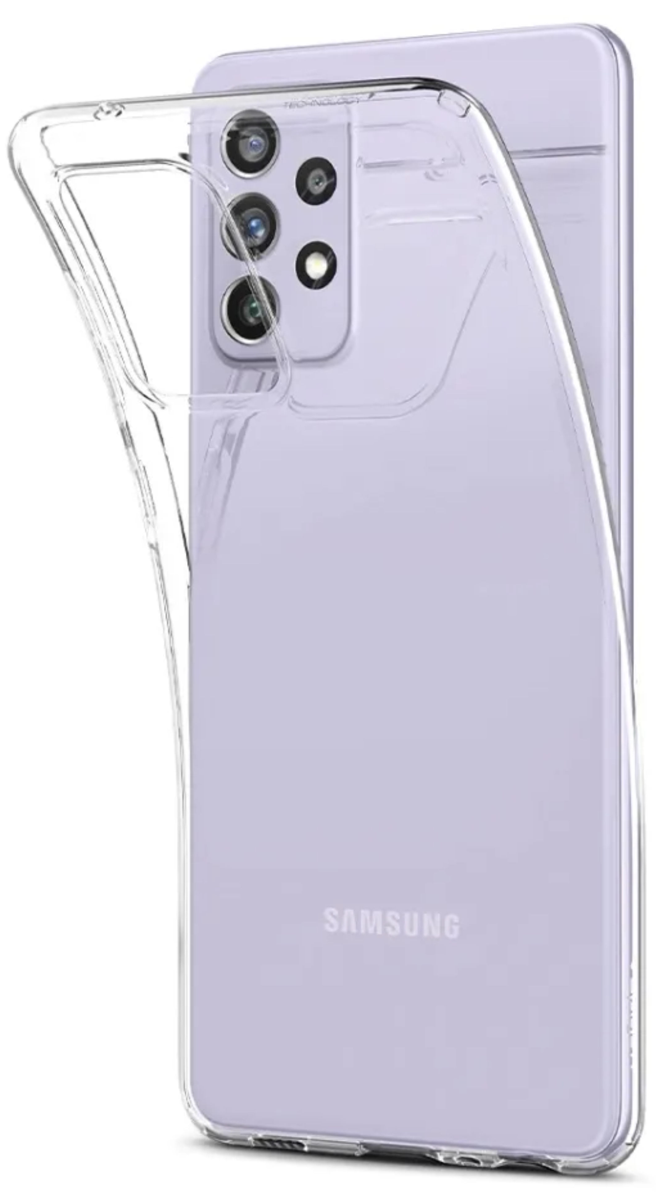 Силиконовый чехол для Samsung Galaxy A72, Прозрачный