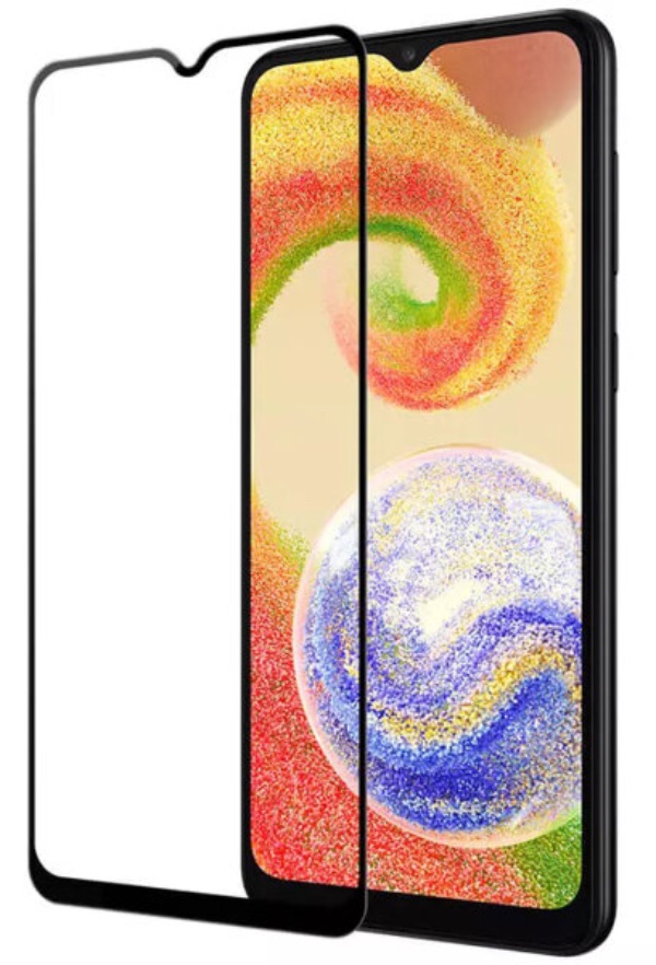 Защитное стекло цельное 3D для Samsung A04 Black