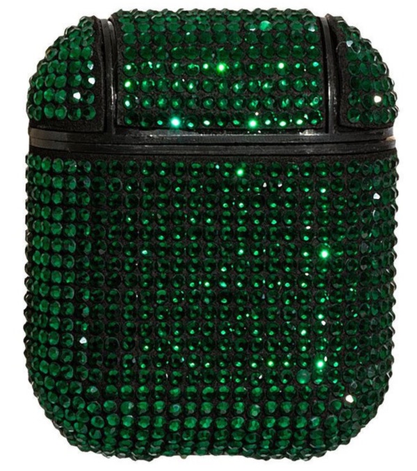 Чехол со стразами Мир украшений для AirPods Colors