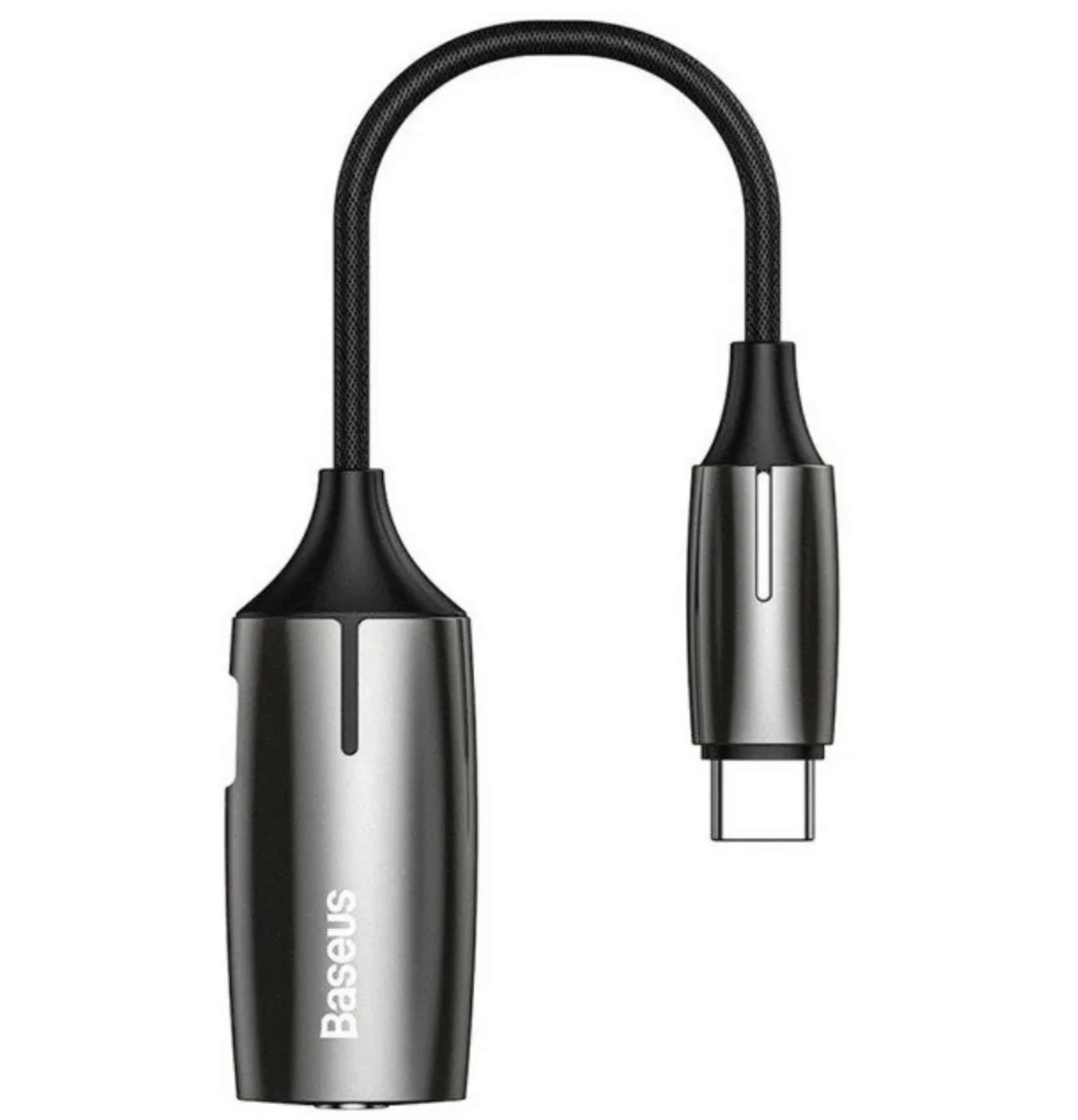 Baseus 2-in-1 Type-C Male -> Type-C & 3.5 мм Female Adapter L60 Tarnish