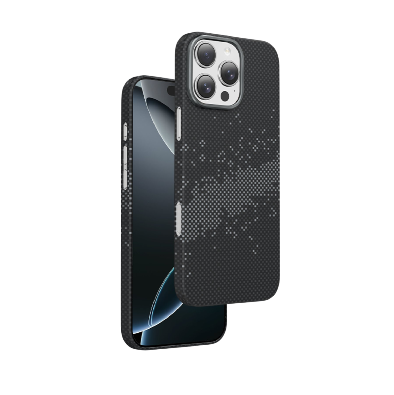 Чехол Keephone Kevilar для iPhone 16 Pro Max, Черный/серый