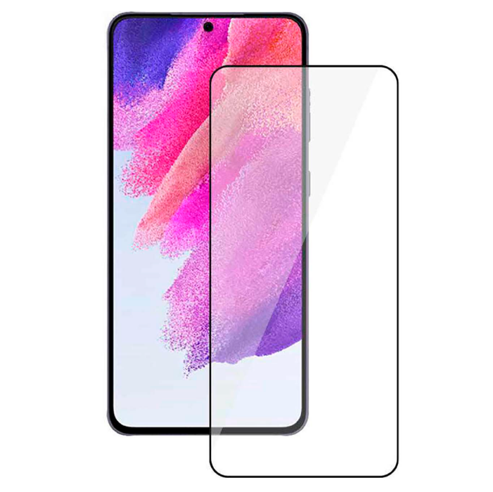 Защитное стекло Deppa 2,5D Full Glue для Samsung Galaxy S21 FE 2022, 0.3 мм, Черная рамка