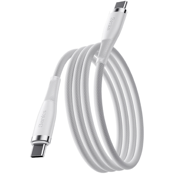Benks D47 PowerWeave USB-C -> USB-C, 100W 1М, Белый
