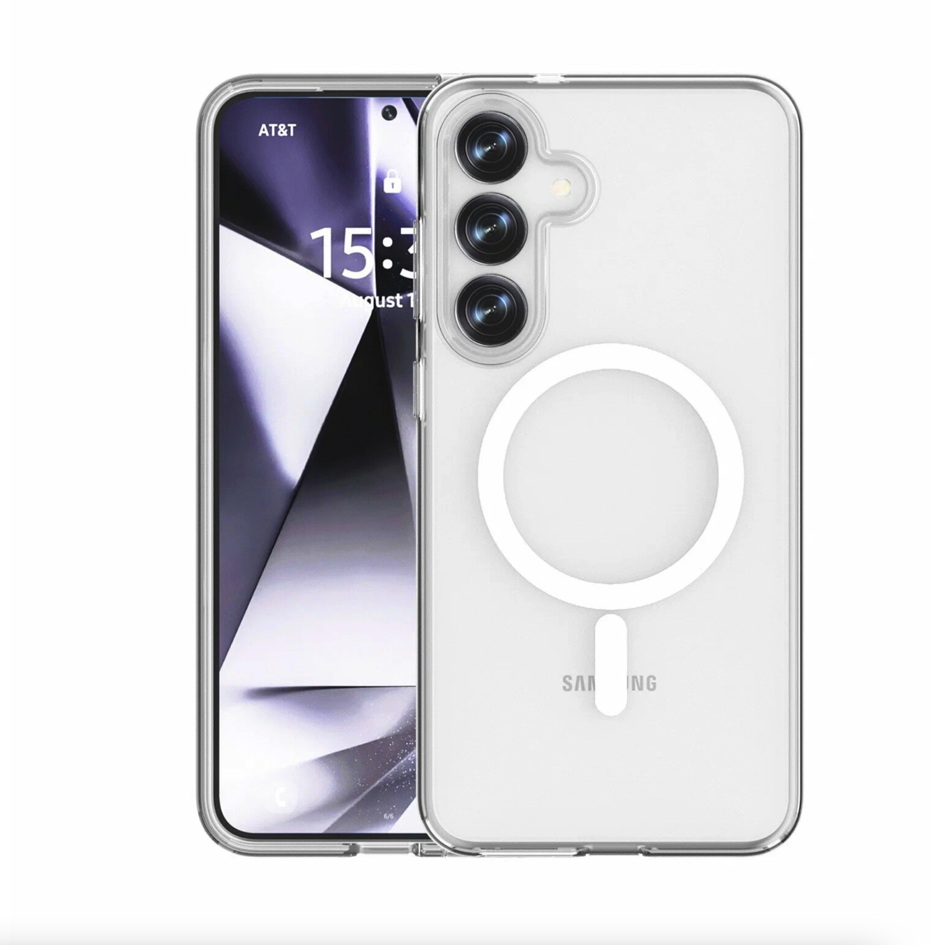 Чехол Keephone Hybrid Pro Samsung S25+, MagSafe, Прозрачный