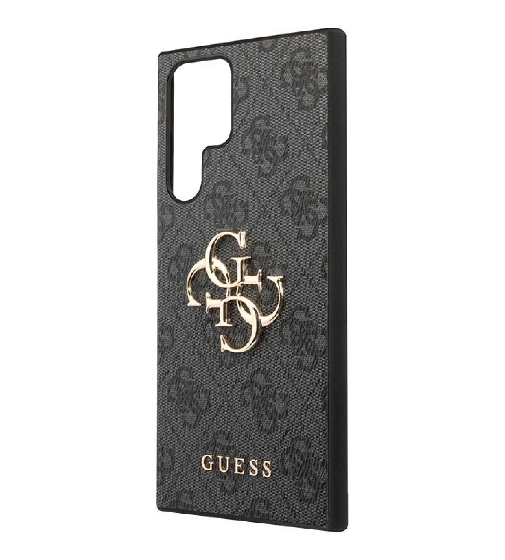 Чехол Guess PC/TPU 4G Glitter Triangle logo Galaxy S25 Ultra, MagSafe, Черный