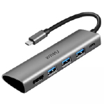WIWU Alpha A531H Type C -> 3х USB 3.0 Hub, Type C, HDMI
