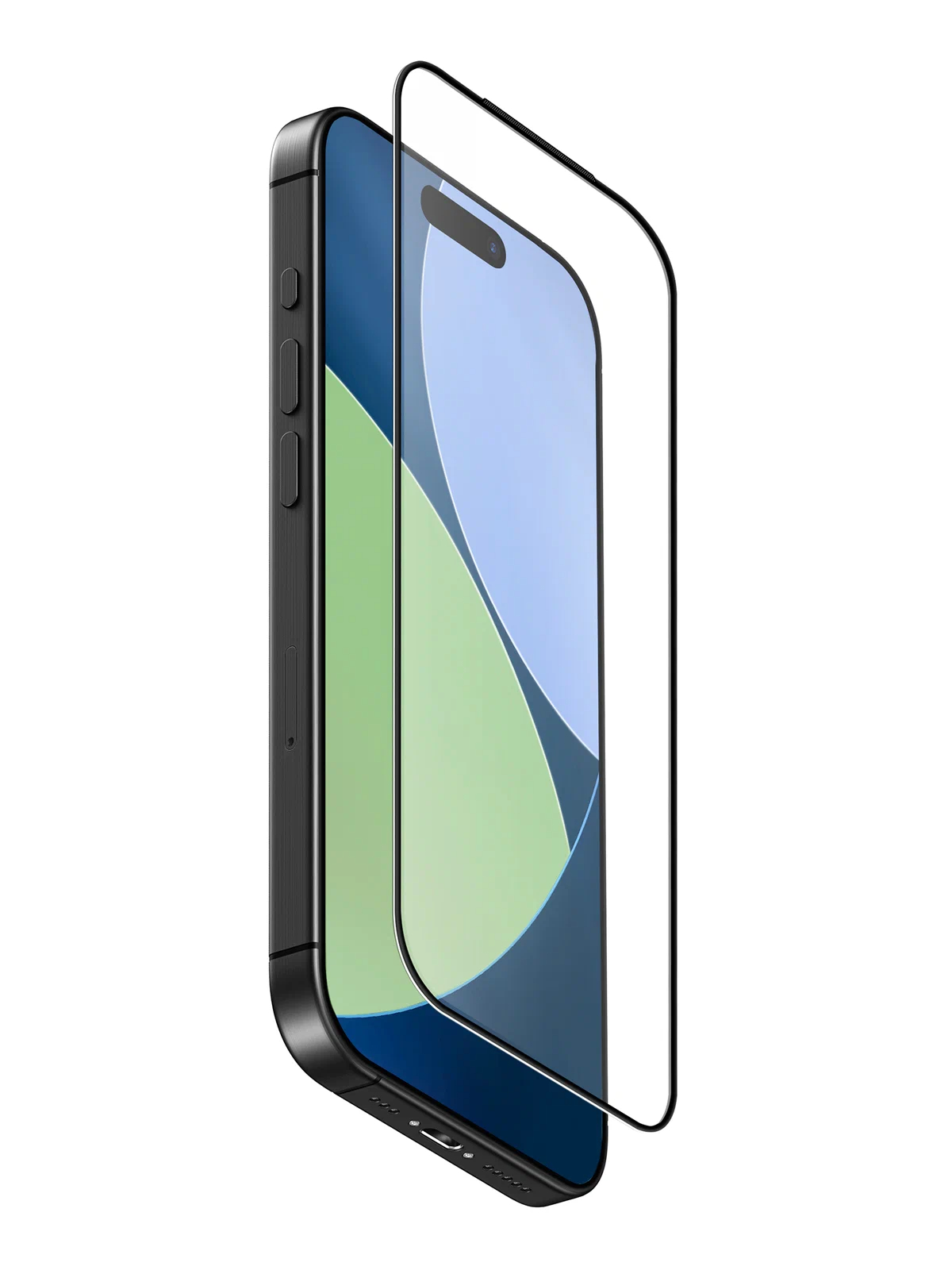 Защитное стекло Uniq для iPhone Air OPTIX Matte Anti-Dust filter Black (+installer)