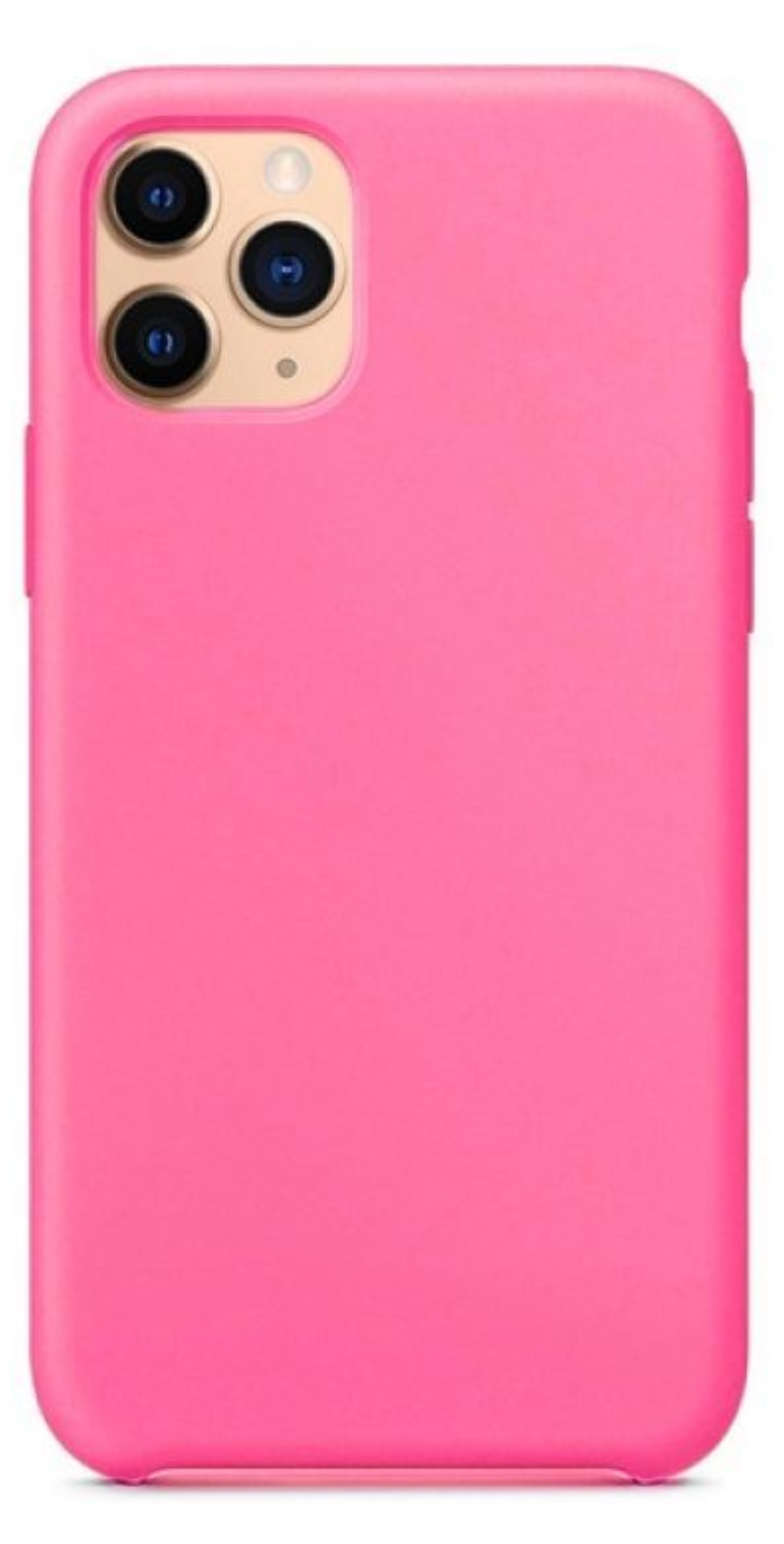 Оригинальный Силиконовый чехол для Apple iPhone 11 Pro, Ярко-розовый