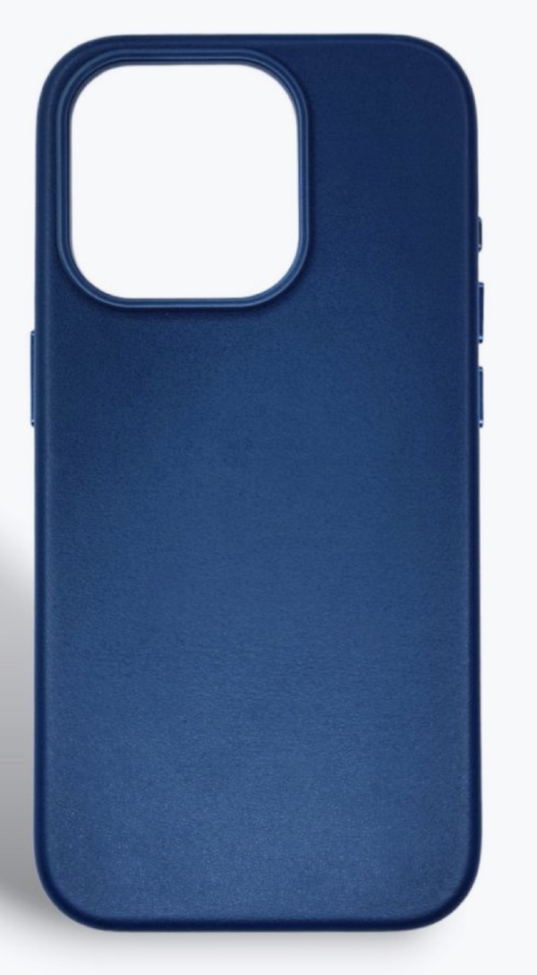 Чехол Кожа MagSafe для iPhone 15 Pro Max, Темно-синий