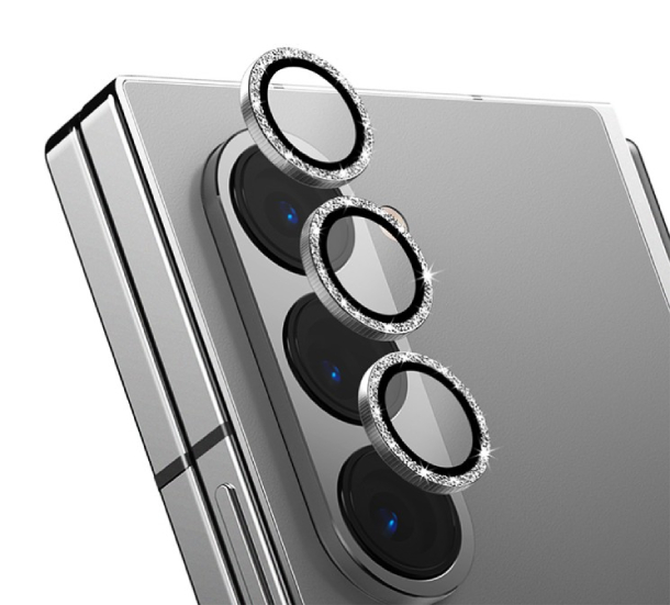 Uniq стекло для Galaxy Z Fold6 OPTIX Camera Lens protector Aluminium, Белые Блестки