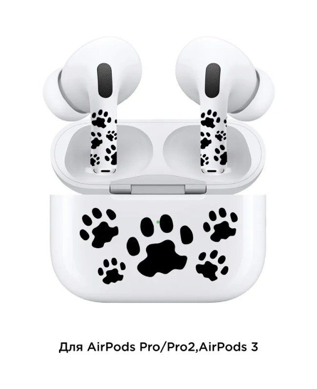 Набор наклеек "vlp" для наушников и зарядного кейса AirPods Pro/Pro2, Лапки