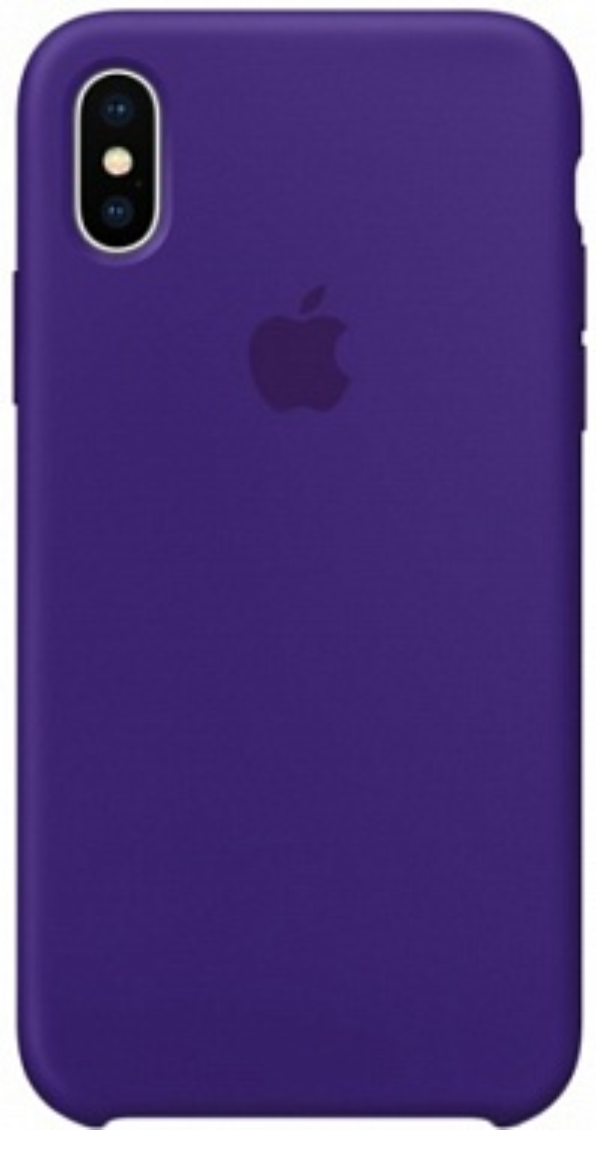 Оригинальный Силиконовый чехол для iPhone X/XS, Фиолетовый