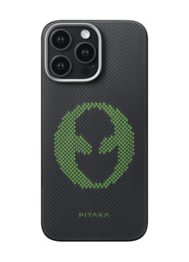 Чехол PITAKA Aries Tactile Woven для iPhone 16 Pro, Инопланетянин