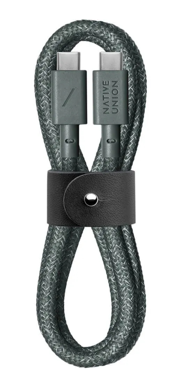 Native Union BELT CABLE, USB-C/USB-C, длина 1,2м., Зелёный