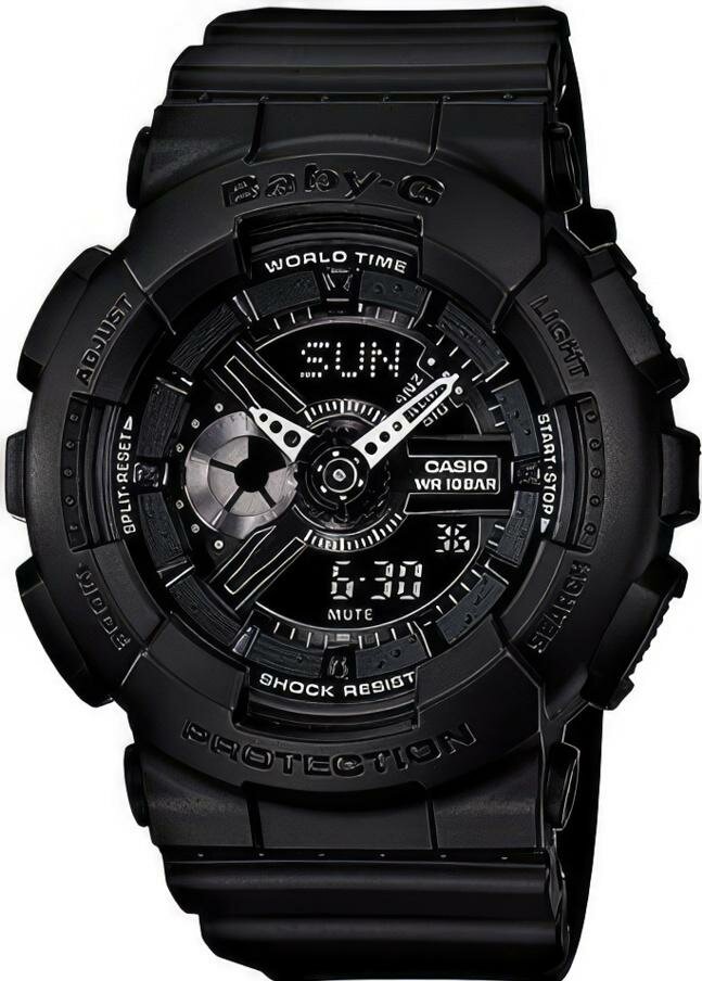 CASIO Baby-G BA-110-1A Black, Черные