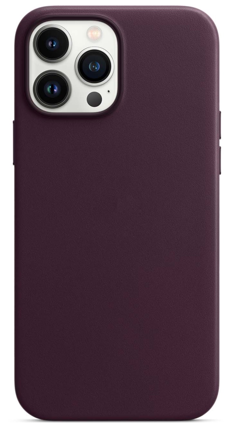 Чехол Кожа MagSafe для Apple iPhone 13 Pro Max, Темная Вишня