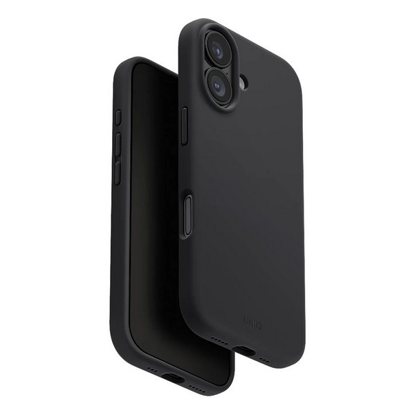 Чехол Uniq Lino MagSafe iPhone 17, Угольно-серый