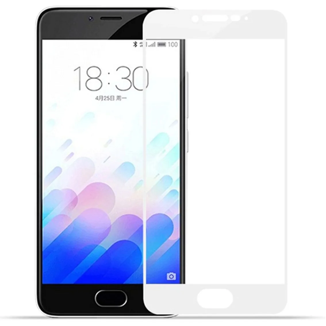 Защитное стекло 2D для Meizu U10, Белый