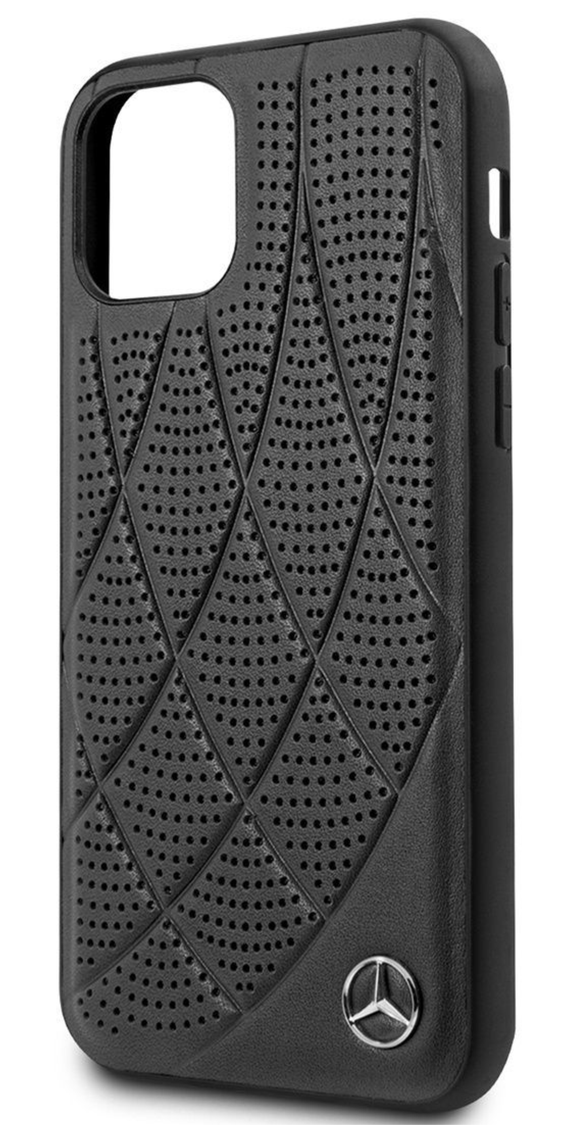 Чехол Mercedes Bow Стеганый/перфорированный для Apple iPhone 11 Pro, Черный