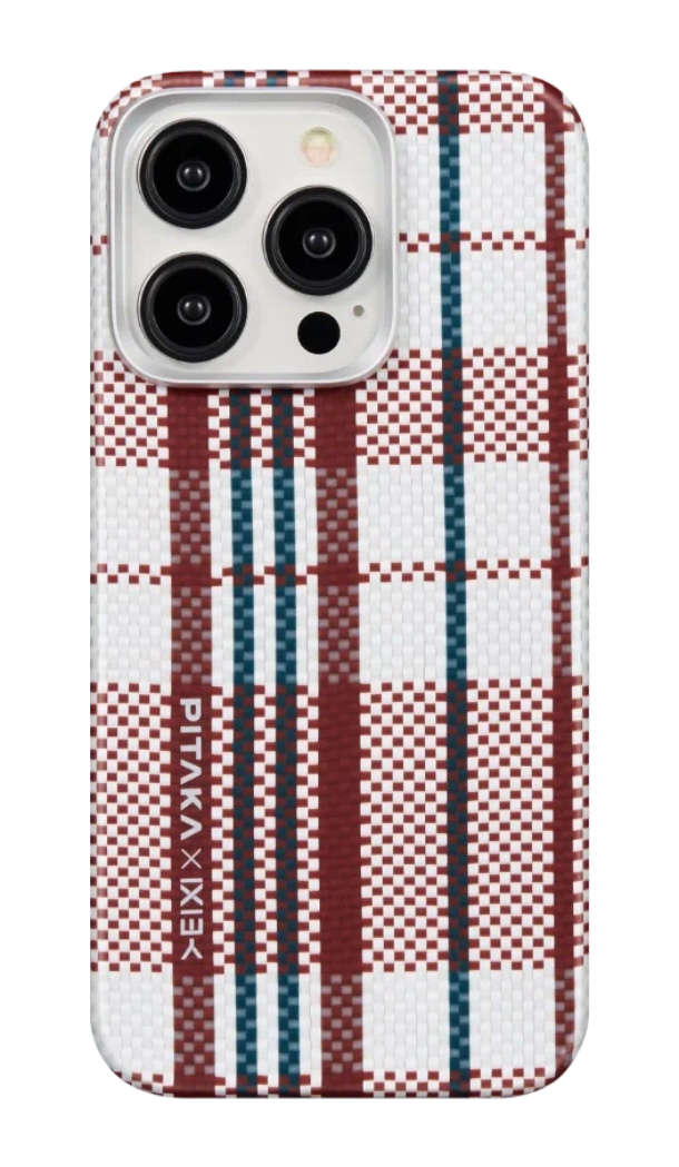 Чехол PITAKA MagEZ Case 4 для iPhone 15 Pro Mах 6.7", Красный/Белый