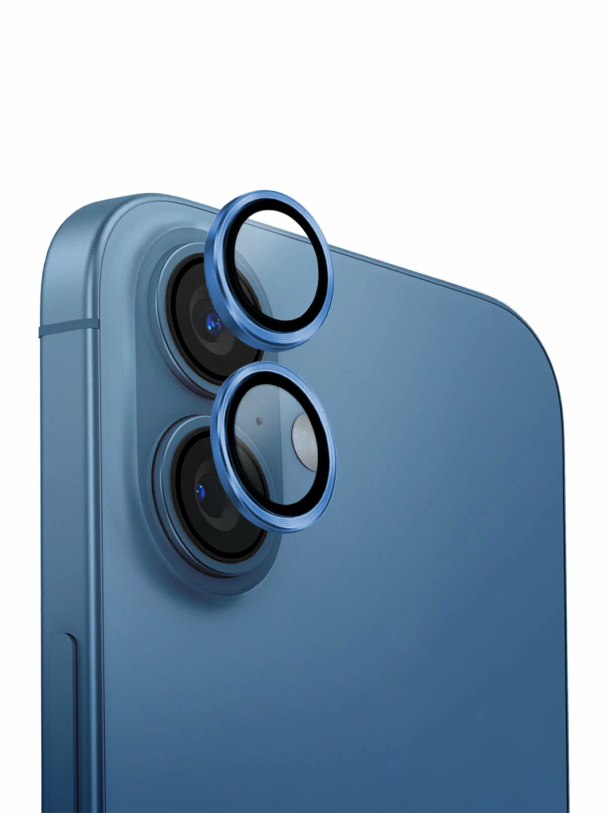 Защитное стекло SupGlass Camera lens glass Anti Glare XC-31 на камеру для iPhone 16/16 Plus, Синий